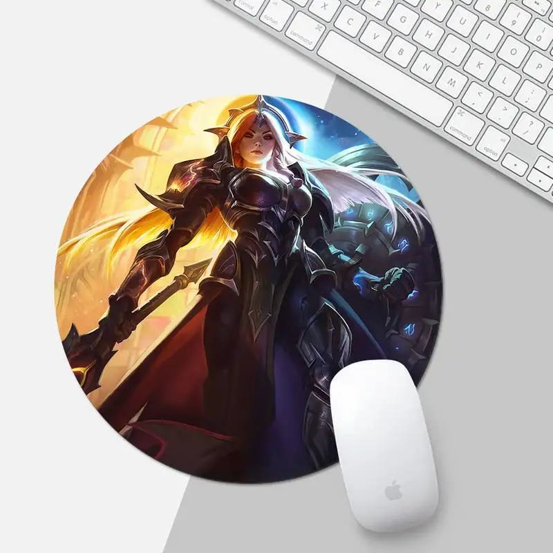 

lol Gaming Player desk laptop Rubber Mouse Mat Desk Table Protect Game Office Work Round Mouse Mat pad XL Non-slip