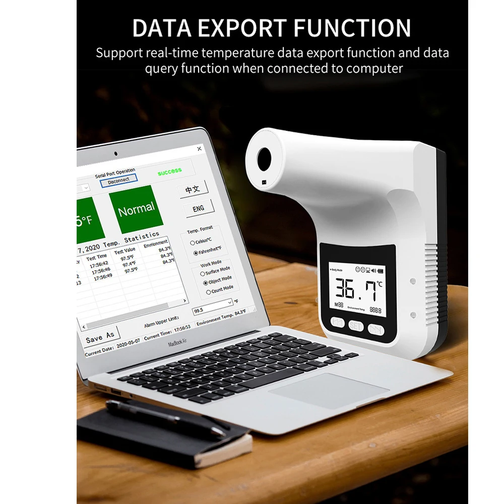 Бесконтактный инфракрасный термометр K3 Pro с ЖК дисплеем для измерения