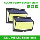 222468 светодиодный Солнечная лампа для отдыха на открытом воздухе украшения водонепроницаемый садово-уличный светодиодный светильник человеческого тела Сенсор 3 режима энергии солнца светильник Настенный светильник s