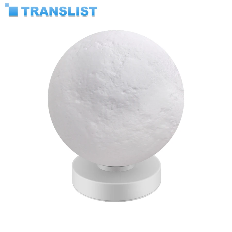 

3D Printed Smart Moon Lamp LED Desk Lamp Alexa Google Assistant WiFi Voice Control Colorful Lunar Light Table Light Creative