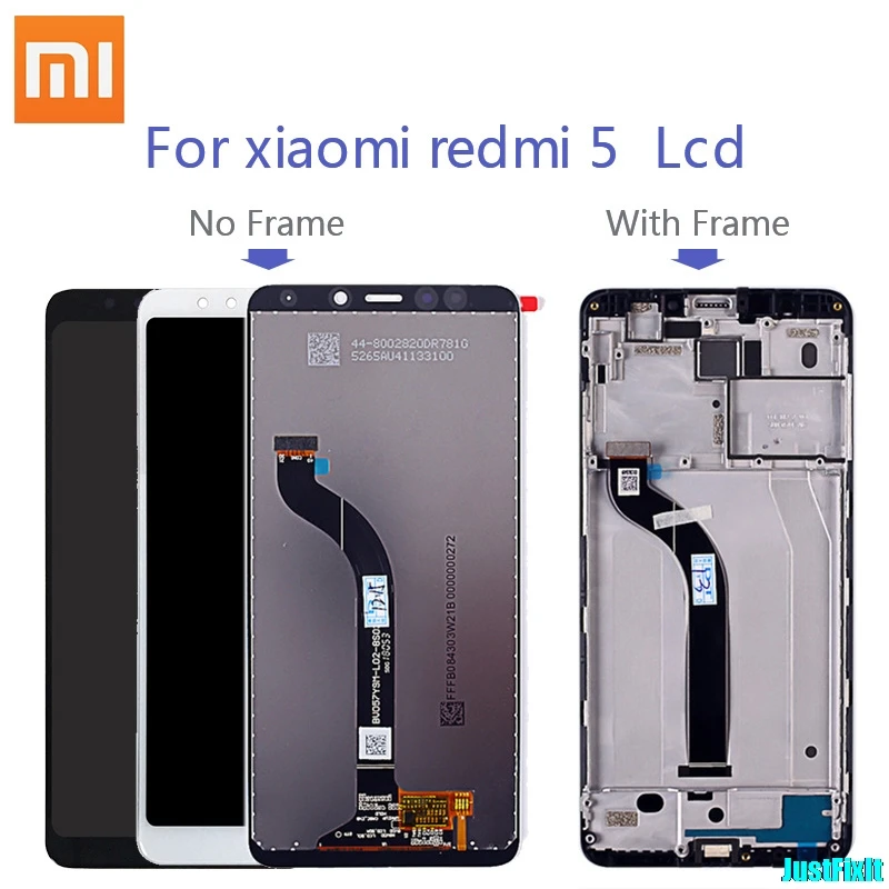 Для Xiaomi Redmi 5 Оригинальный ЖК-дисплей Сенсорный экран с корпусом запасные части