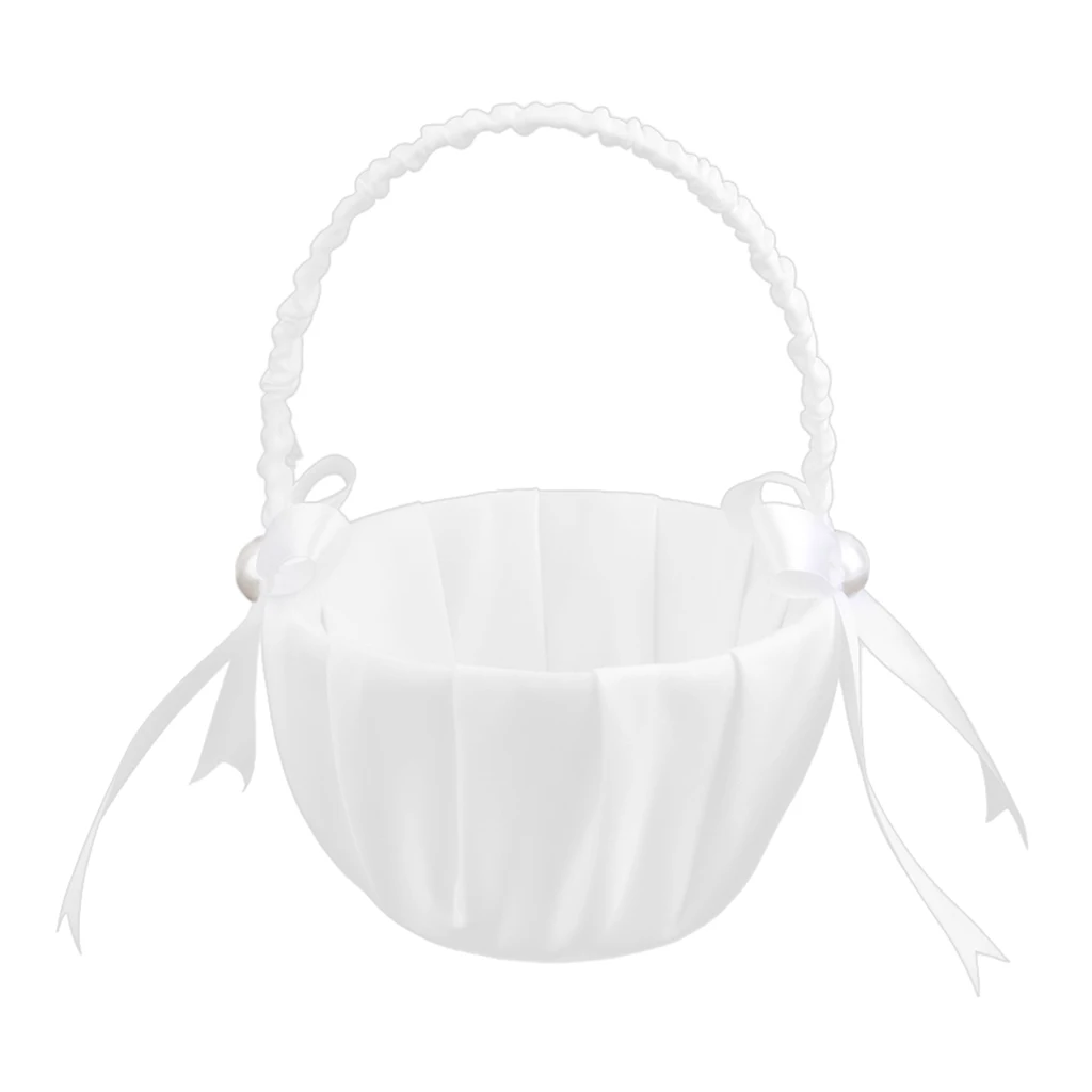 

Beautiful Hand Beading of Wedding Flower Basket with Elegant Appearance