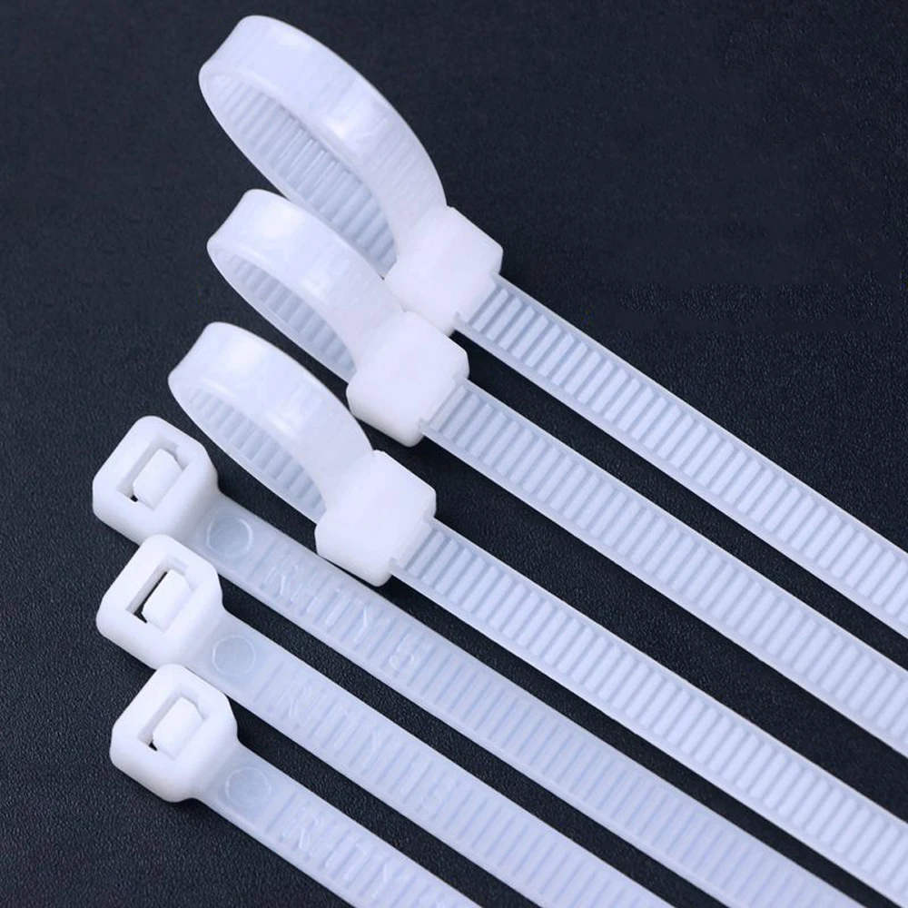 

5Pcs 10mm Self-locking Nylon Tie 400 450 500 550 600 650 700 750 800 900 1000 1200 1500mm Plastic Tie Black White Fasten Cable