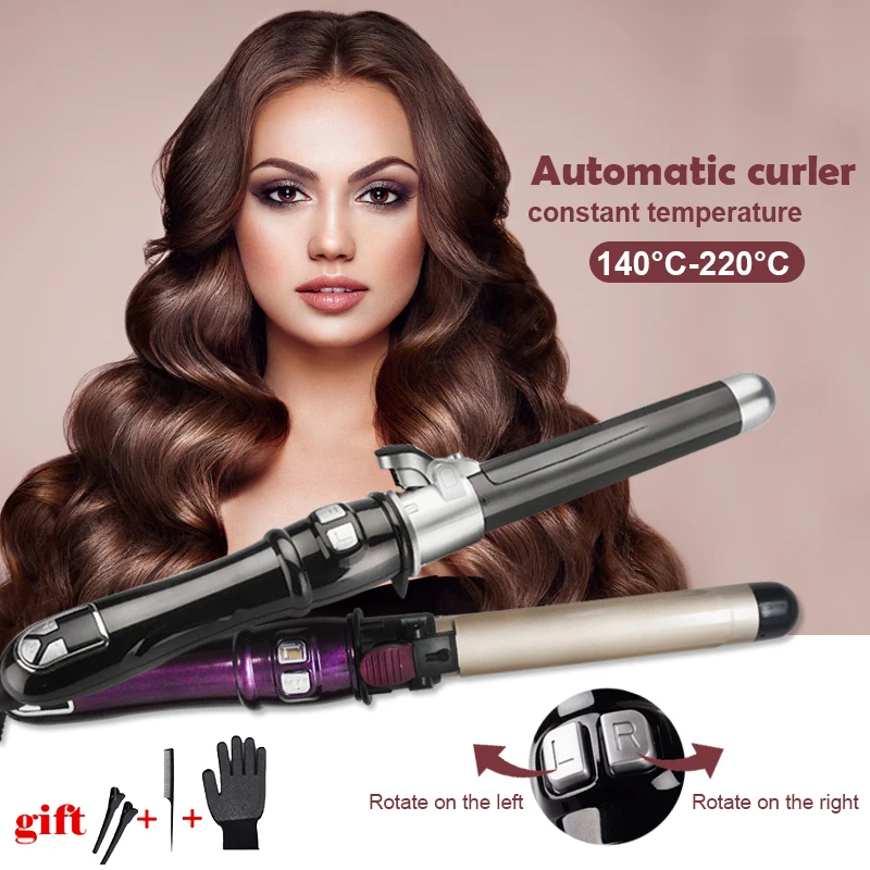 

Professional hair curler electric curling iron Digital curling hair tools curling wand Ceramic Styling Tools LCD Magic Curlin