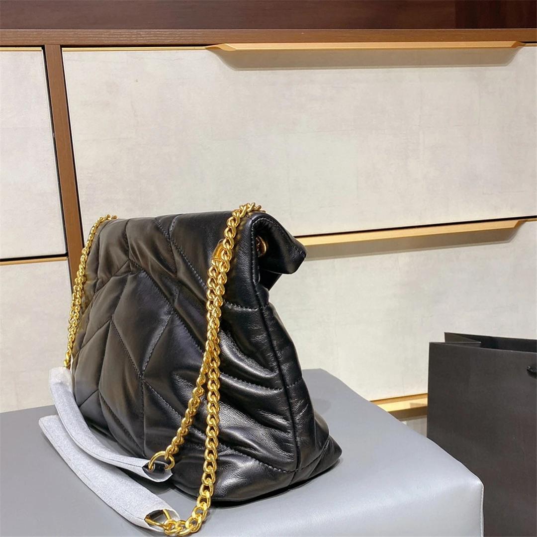 

Female bag 2020 new chain single shoulder bag underarm bag big leather handbag luxury goods designer bag satchels