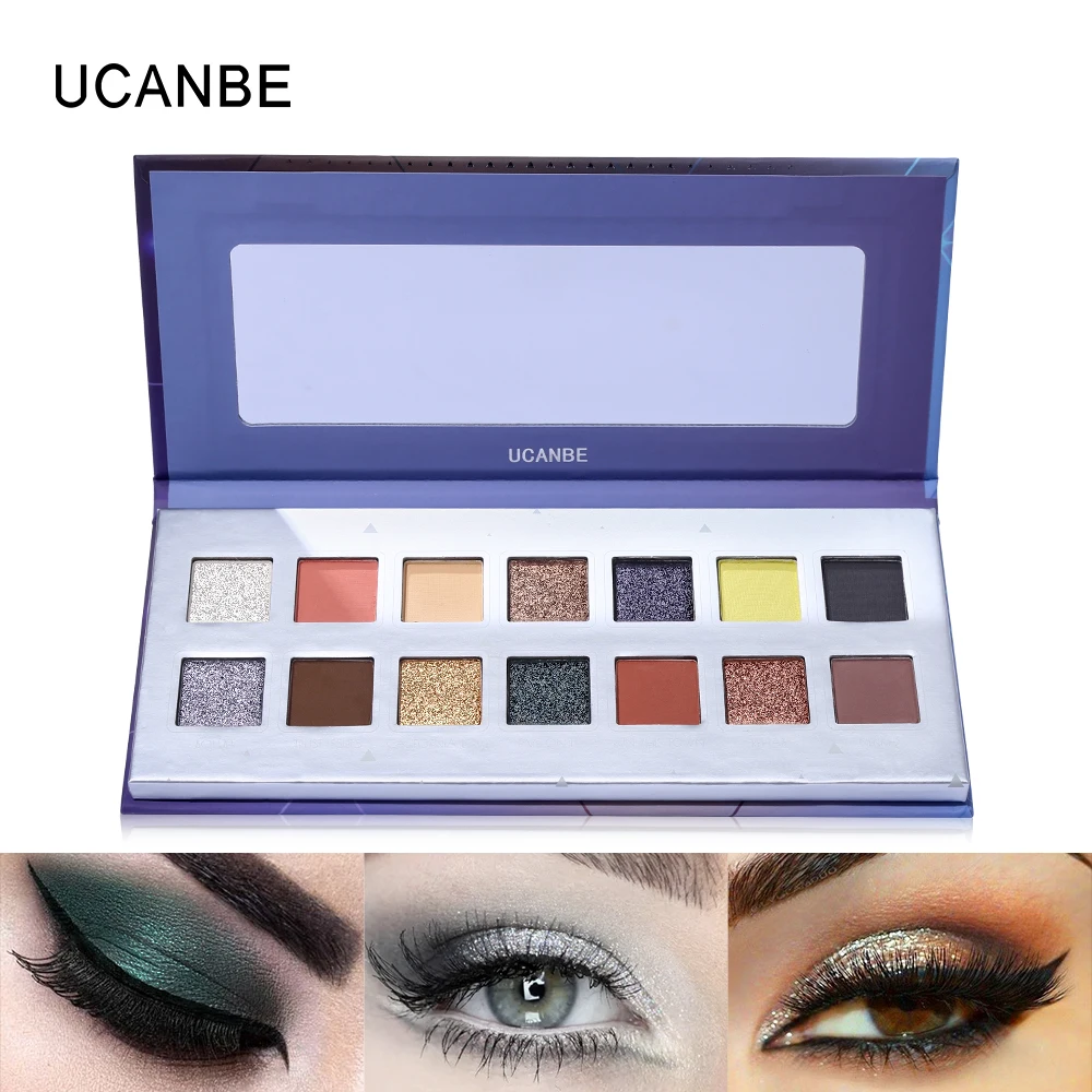 UCANBE бренд Beauty Eye 14 цветов Rhythm тени для век макияж Палитра мерцающие матовые