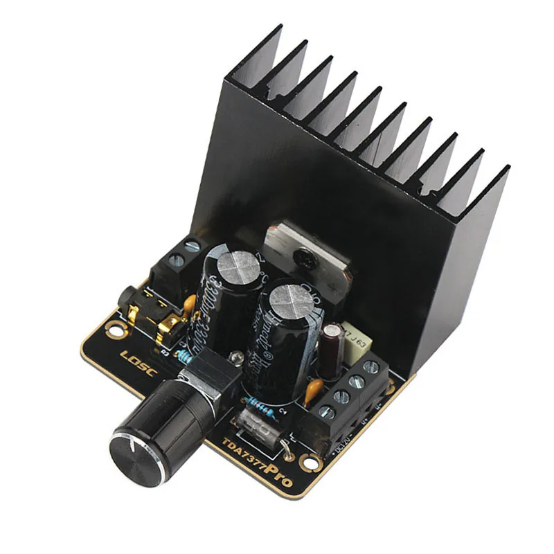 DIY TDA7377 AB Класс 2*35 Вт DC 9 в до 18 двухканальный АУДИО стерео усилитель мощности для