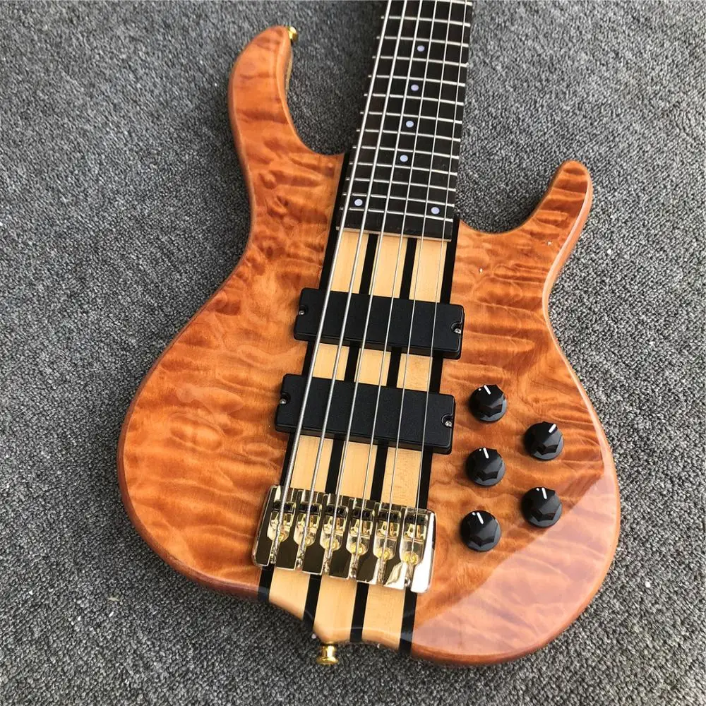Новинка 2020 6-струнная бас-гитара Ken Smith Burst Maple Заводские активные пикапы