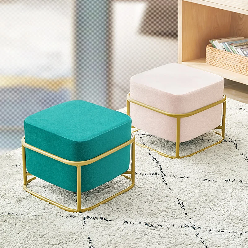 

Nordic Futon Small Stool Home Low Chair In Shoes Stool Sofa Tea Table Foot Stool Kids Room Furniture Living Room Stepping Stool