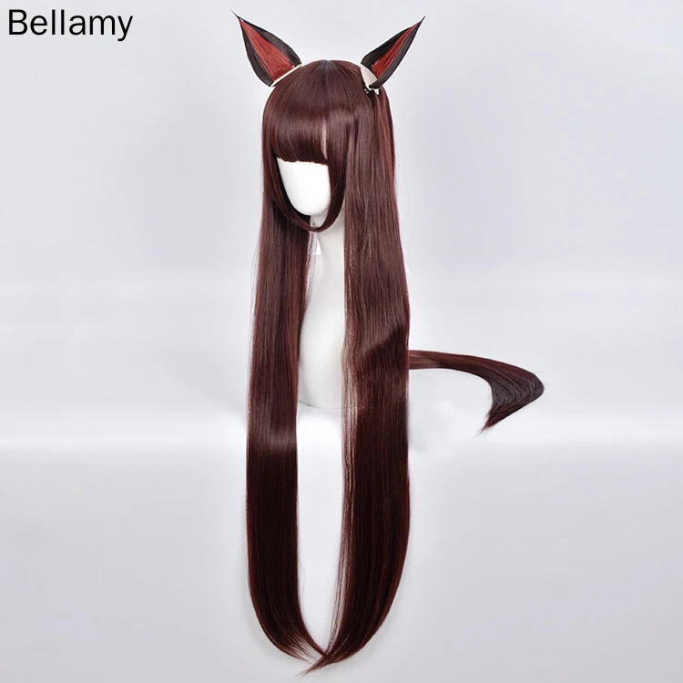 Аниме Азур Лейн Сакура Empir Саки Косплей hairwear темно Средний коричневый косплей