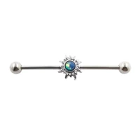 jhjt 14g 38mm industrial barbell cartilage earring 316l surgical stainless steel barbells cartilage ear ring piercing