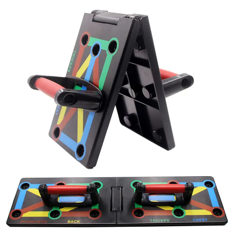 9 in 1 Push Up Rack Training Board ABS Foldable Strengthen Muscle Exercise Support Equipment for Body Building | Спорт и развлечения