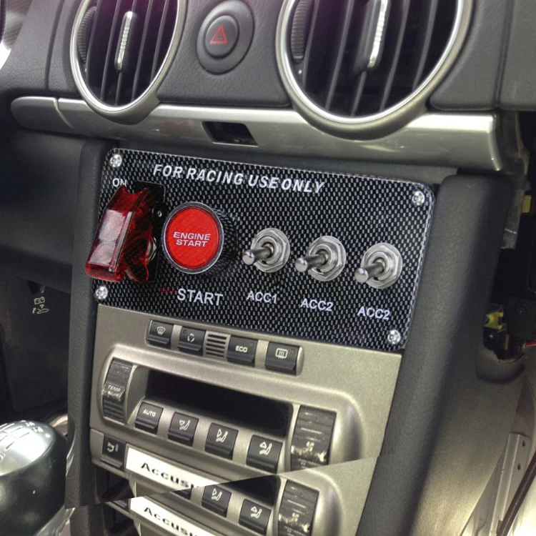 

Ignition Switch Panel DC 12V 15*6.6*6.3cm For Racing Car LED Toggle Engine Start Push Button Accessory Dropship QT313