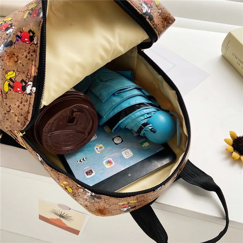 

22*14*25 cm Disney girls Minnie cartoon 3 D princess Backpacks boys Mickey handbag shoulder bag gift