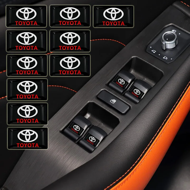 10 шт. автомобильные наклейки для Toyota Corolla Camry Avensis Yaris Century RAV 4 Proace Previa Cruiser
