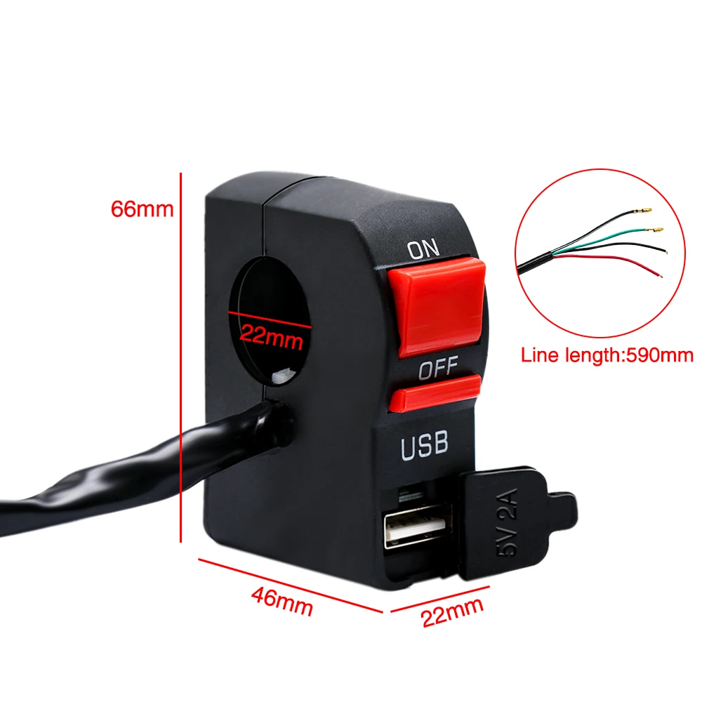 Кнопка включения/выключения сигнала поворота для мотоцикла 22 мм | Автомобили и