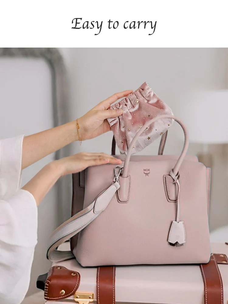 

Toiletry Beauty Bag Makeup Pouch Mini Lipstick Bag Velvet Cosmetic Bag Girl Women Make Up Organizer Bag Sanitary Pads Bags Case