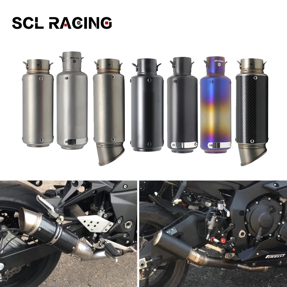 Выхлопная труба SCL Racing из нержавеющей стали глушитель углеродного волокна для BMW
