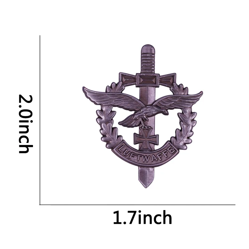 Немецкий значок WW2 пилот люфтвафа с медалью Железного креста | Украшения и