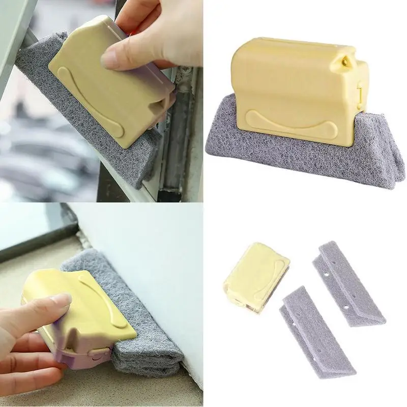 

Creative Groove Cleaning Brush Quickly Clean All Corners And Gaps Detachable Door Windows Slot Cleaner Brush Cleaning Tools