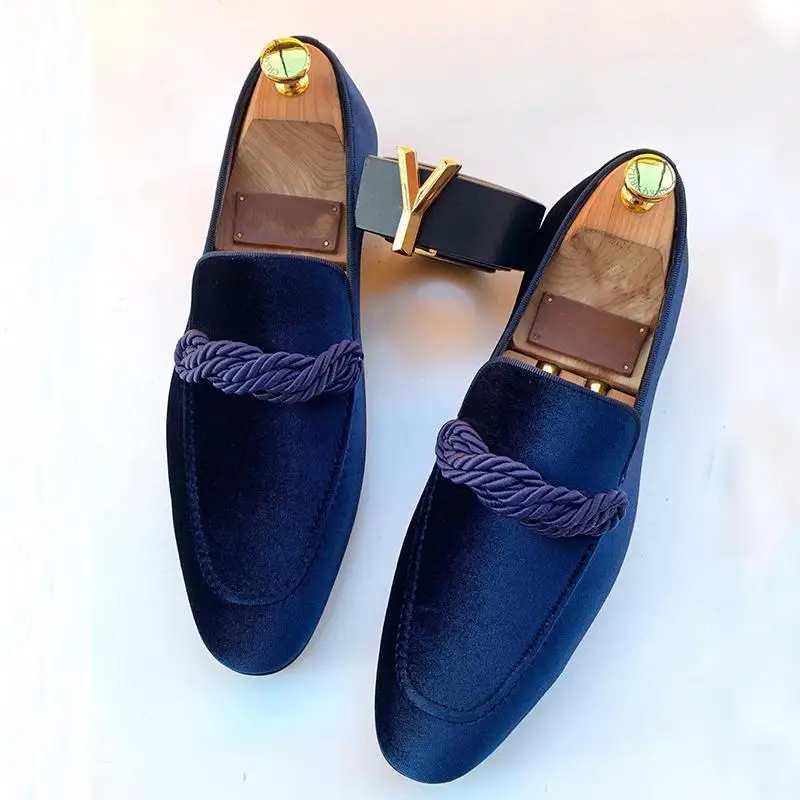 

Men's Artificial Suede Low-heeled Solid Color Comfortable Casual Retro Wear Fashionable Everyday All-match Classic Loafers HC722