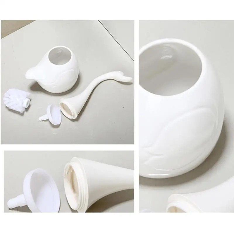 Набор кистей и держателей для унитаза Swan с длинной ручкой полностью закрытое