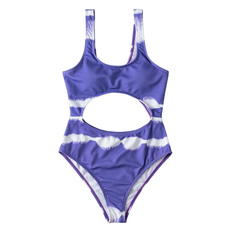 Новейший женский купальник 2020 года Цельный пляжный с глубоким вырезом