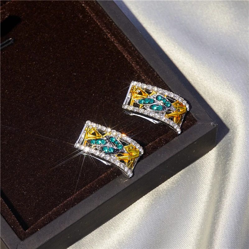 

Exquisite geometric creative simple earrings women's fashion popular party Valentine's Day holiday gift jewelry wholesale