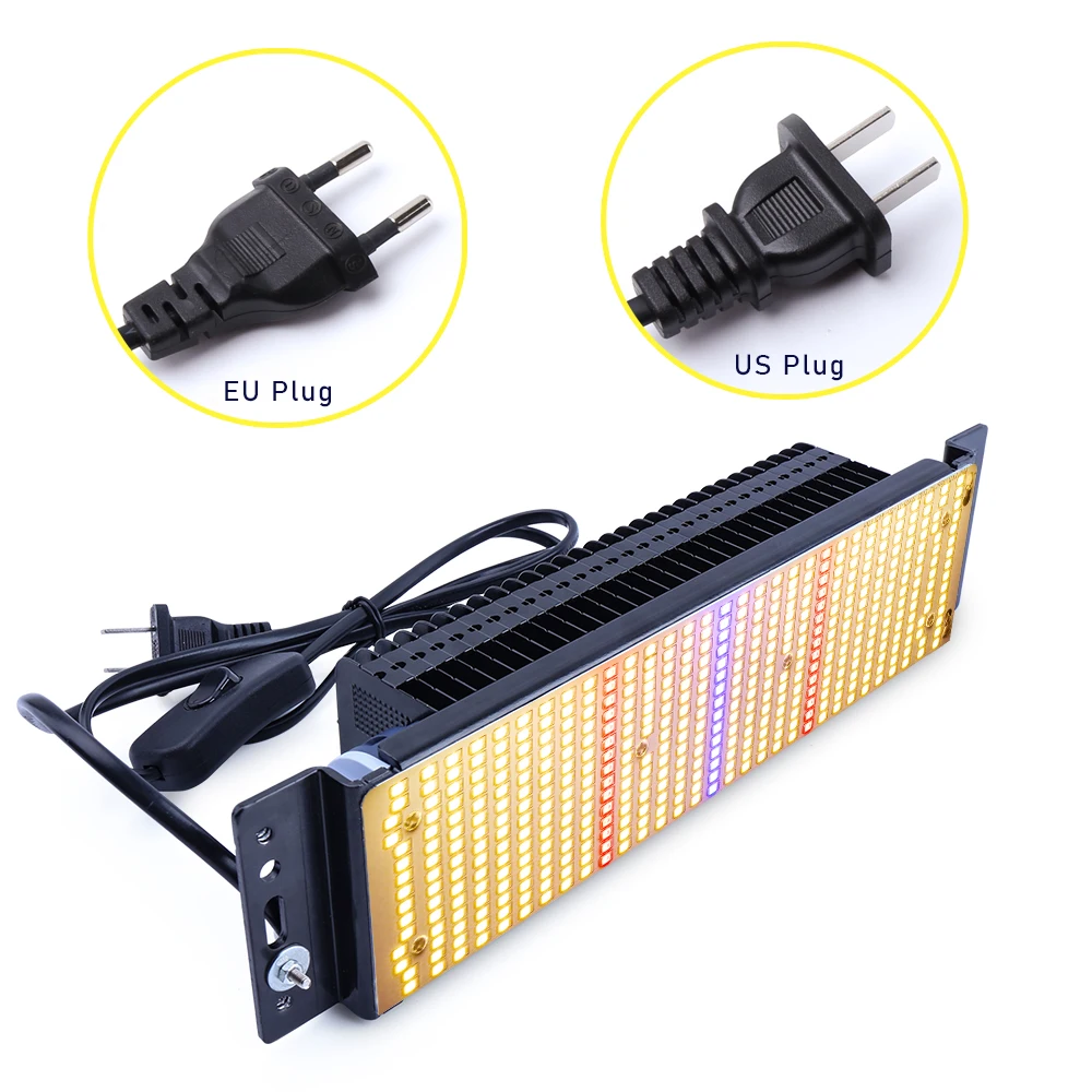 Светодиодная лампа полного спектра XRYL RU для выращивания растений 300 Вт|Фитолампы|