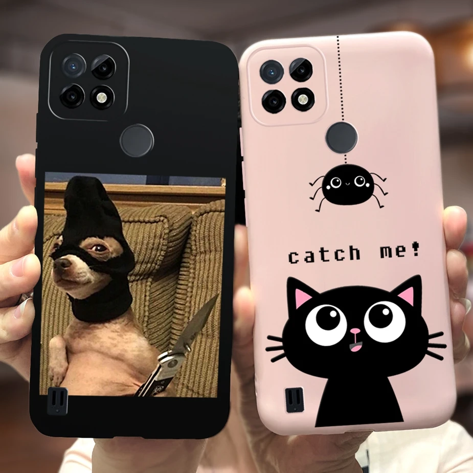 For Oppo Realme C21 Case CPH2089 Cute Cartoon Cover Silicone Soft TPU Phone Cases C 21 RealmeC21 Funda |