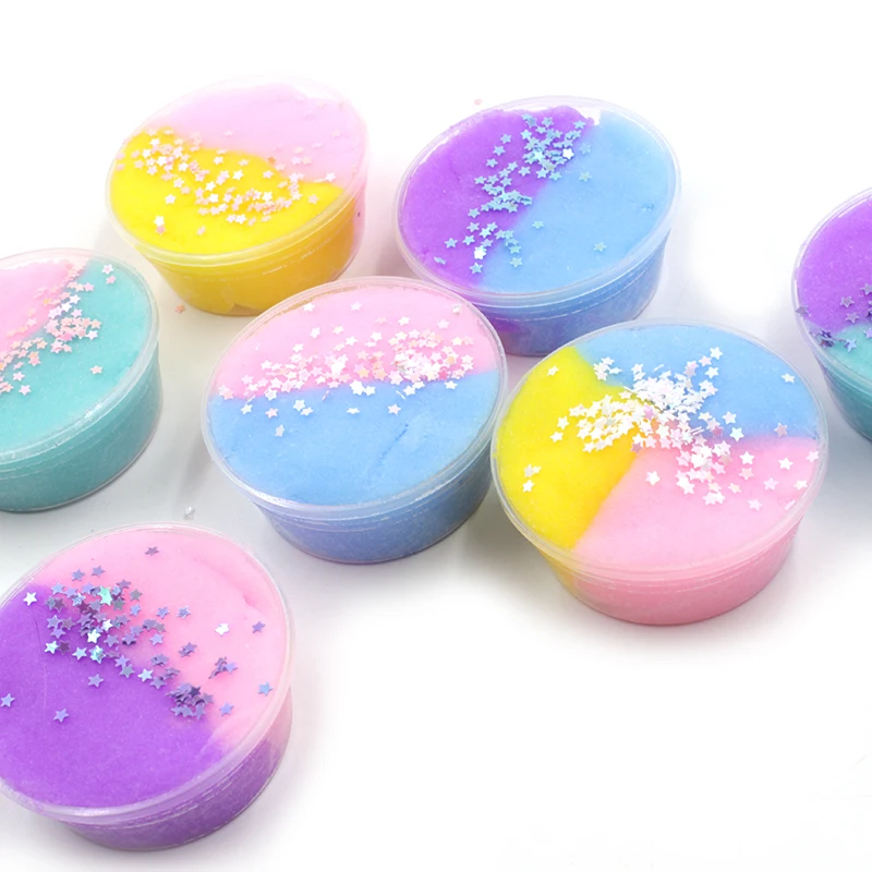 Хлопковый слайм пушистая полимерная цветная шелковая Волшебная глина пластилин