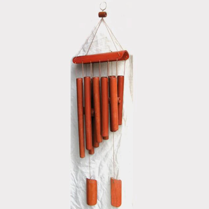 

Picture Color Hand-Made Bamboo Wind Chimes Hollow Tone Natural Bamboo Wind Chimes Indoor And Outdoor Decoration Crafts