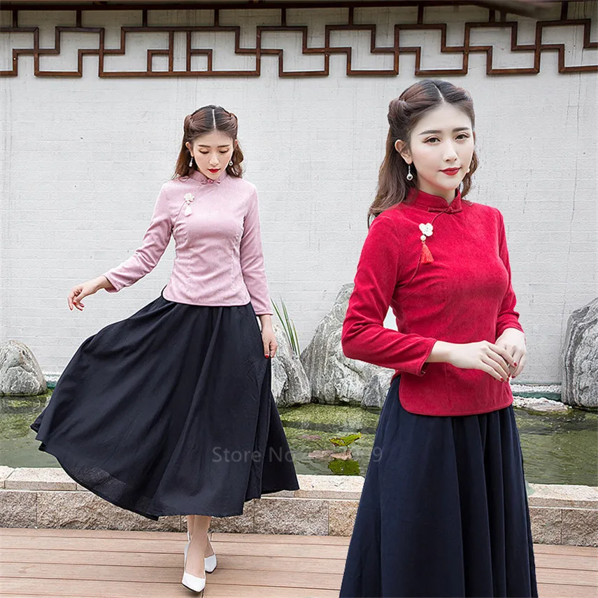Китайское традиционное платье Qipao для женщин и девочек модный ретро винтажный