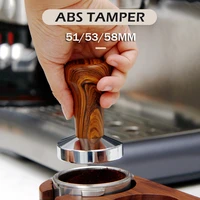 515358mm coffee tamper abs handle coffee powder hammer espresso maker flat base cafe barista tools accessories