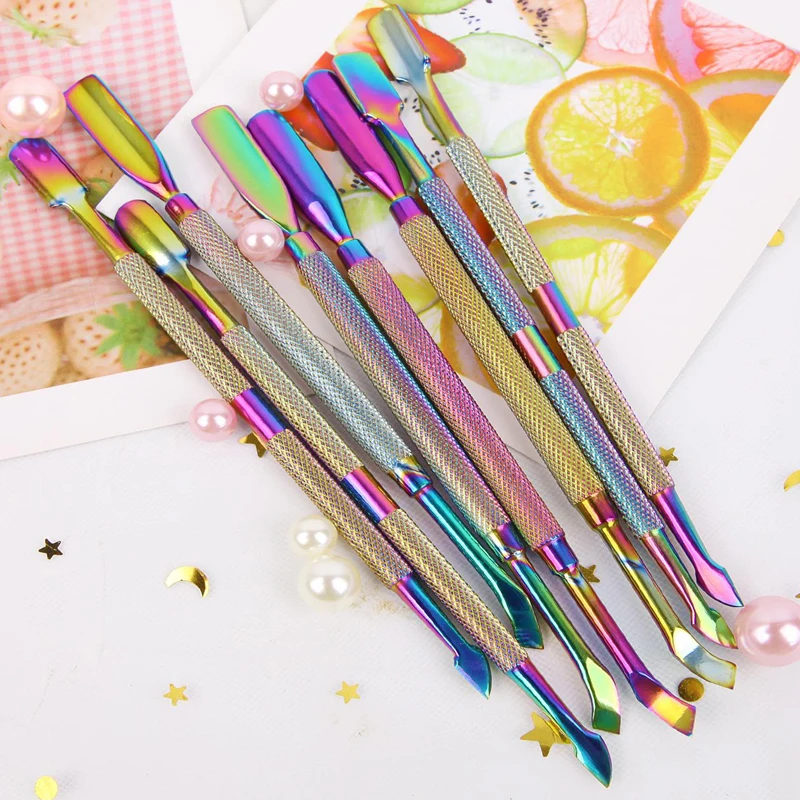 Маникюрная ложка для удаления кутикулы с ногтей|Пушеры кутикулы| |