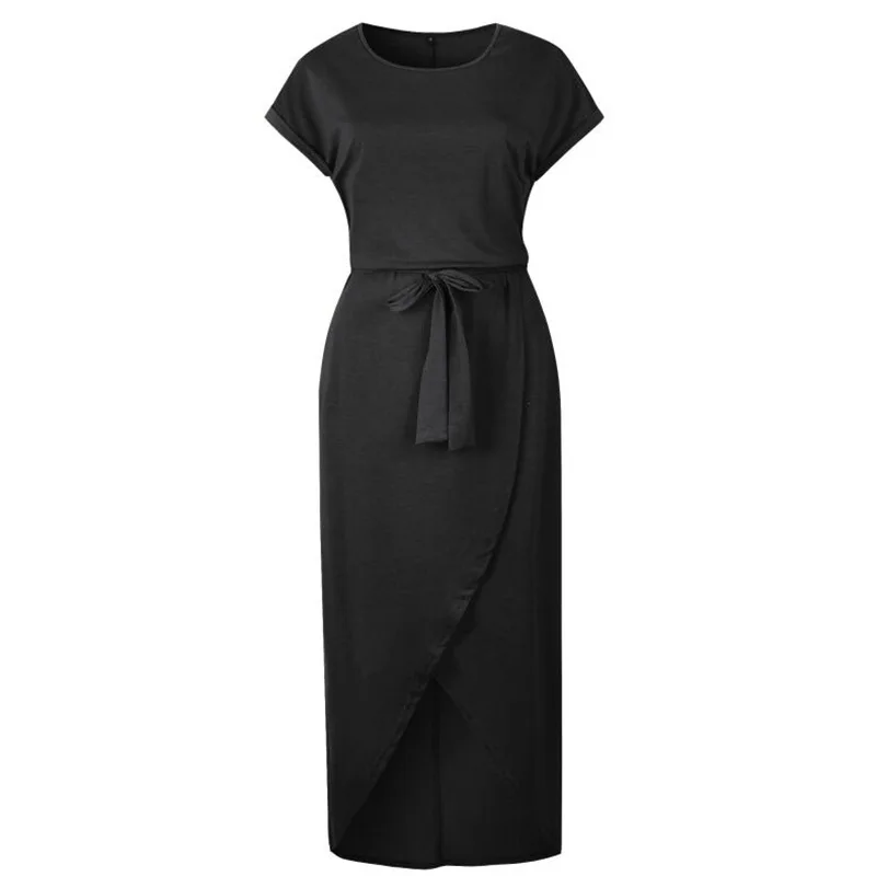 Long Dress Brand Women Summer Style Harajuku Vestidos De Festa Casual Solid Robe Vetement Femme Clothing Fashion 2020 Tops | Женская