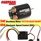 Двигатель с щеткой SURPASS HOBBY 540, 13T, 17T, 21T, 23T, 27T, 35T, 45T, 55T, 80T с 60A ESC, 5 В2A BEC, для радиоуправляемого внедорожного гоночного автомобиля 110