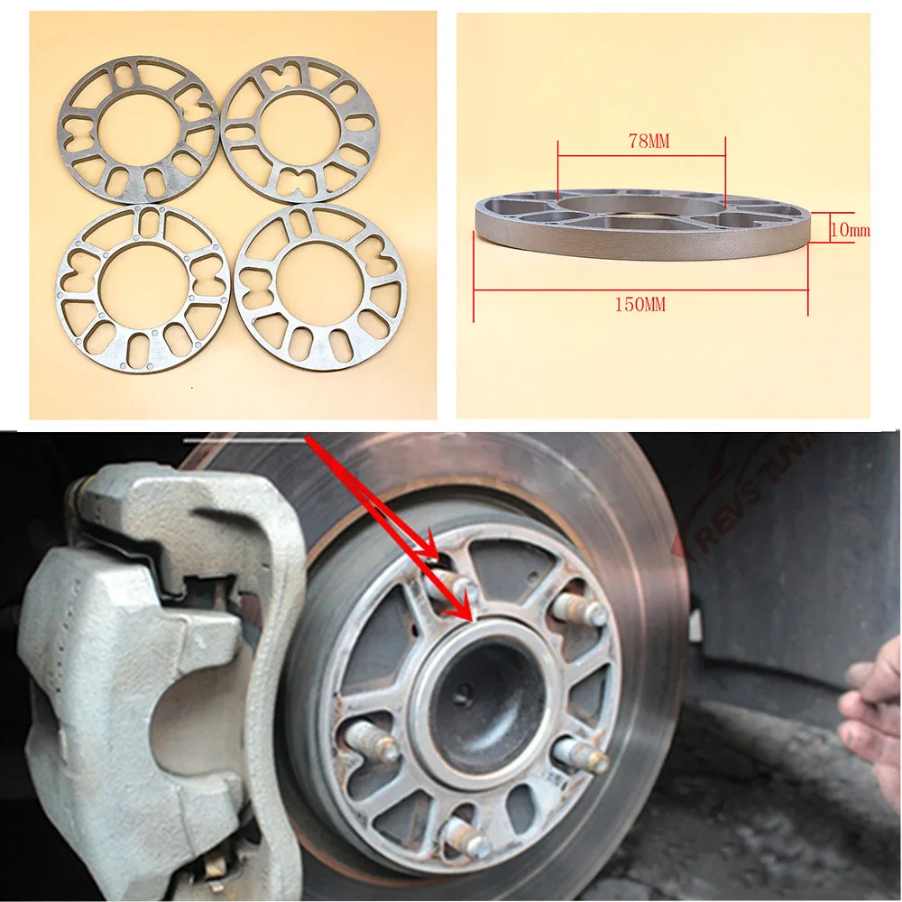 4 шт./компл. 3 мм 5 8 10 универсальная алюминиевая пластина для разделительные