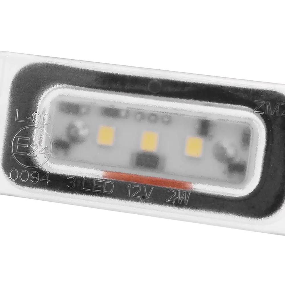 2 шт. 3SMD Ксеноновые белые светодиодные лампы подсветки номерного знака для Mercedes