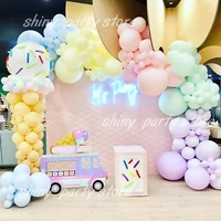 green pink purple macaroon balloon garland arch wedding birthday balloons decoration party ballons for kids baby shower globos