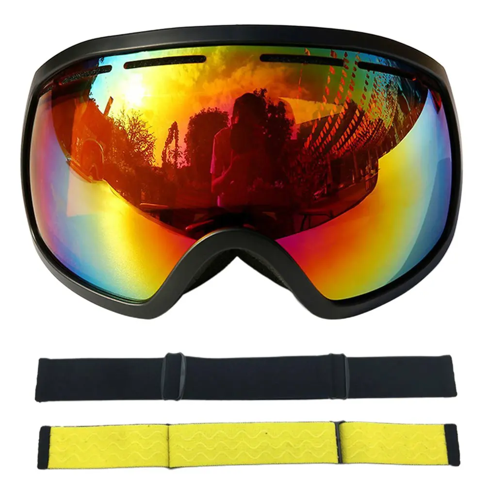 

Зимние очки для зимних видов спорта, катания на лыжах, сноуборде, снегоходе, противотуманные очки, ветрозащитные пылезащитные очки UV400, солн...