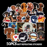 50 sausages kawaii pet stickers pvc pegatinas graffiti stickers suitcases guitar car stickers waterproof stationery stickers