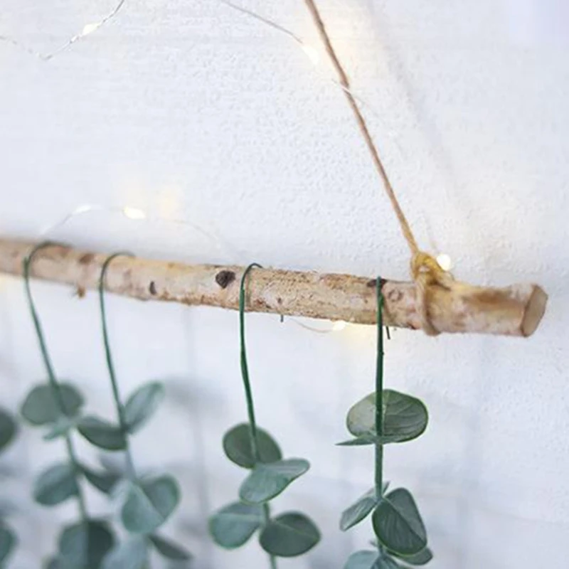 

Eucalyptus Leaf Bedroom Wall Decoration Wall Hanging Eucalyptus Upside Down Wall Decoration for Bedroom, Living Room