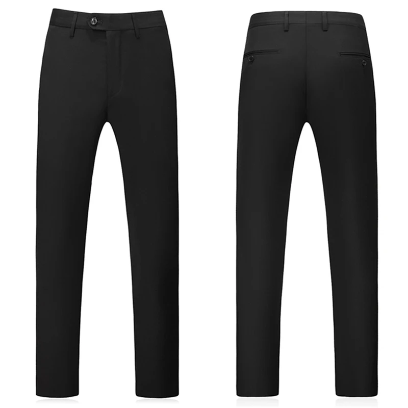 

Rsfocus Black Men Suits For Wedding Elegant 3 Piece Costume Homme Mariage 5XL Slim Fit Men Fashion Formal Business Suit TZ030