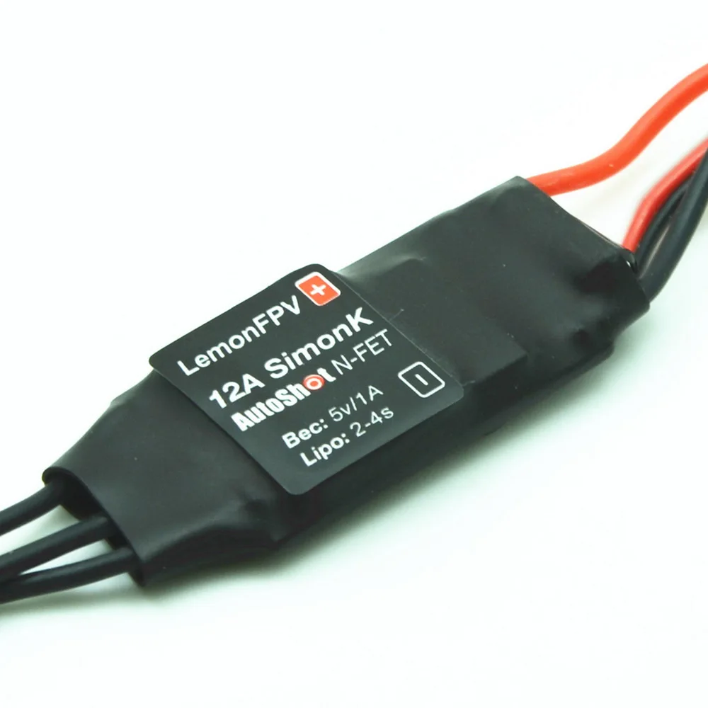 

LemonFPV 2-4S lipo 12A SimonK ESC with 5V 1A BEC Flashed SimonK Firmware for Blackout QAV250 Mini FPV Quads Muticopter