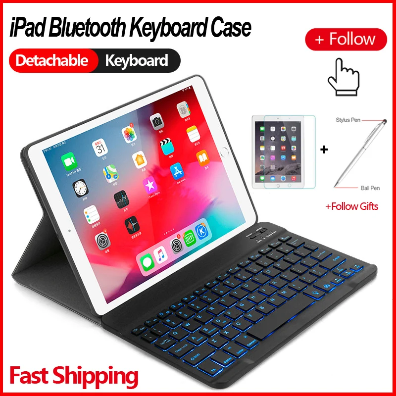 Чехол для клавиатуры с Bluetooth Apple iPad mini 1 2 3 MINI 4 5 ультратонкая клавиатура подсветкой