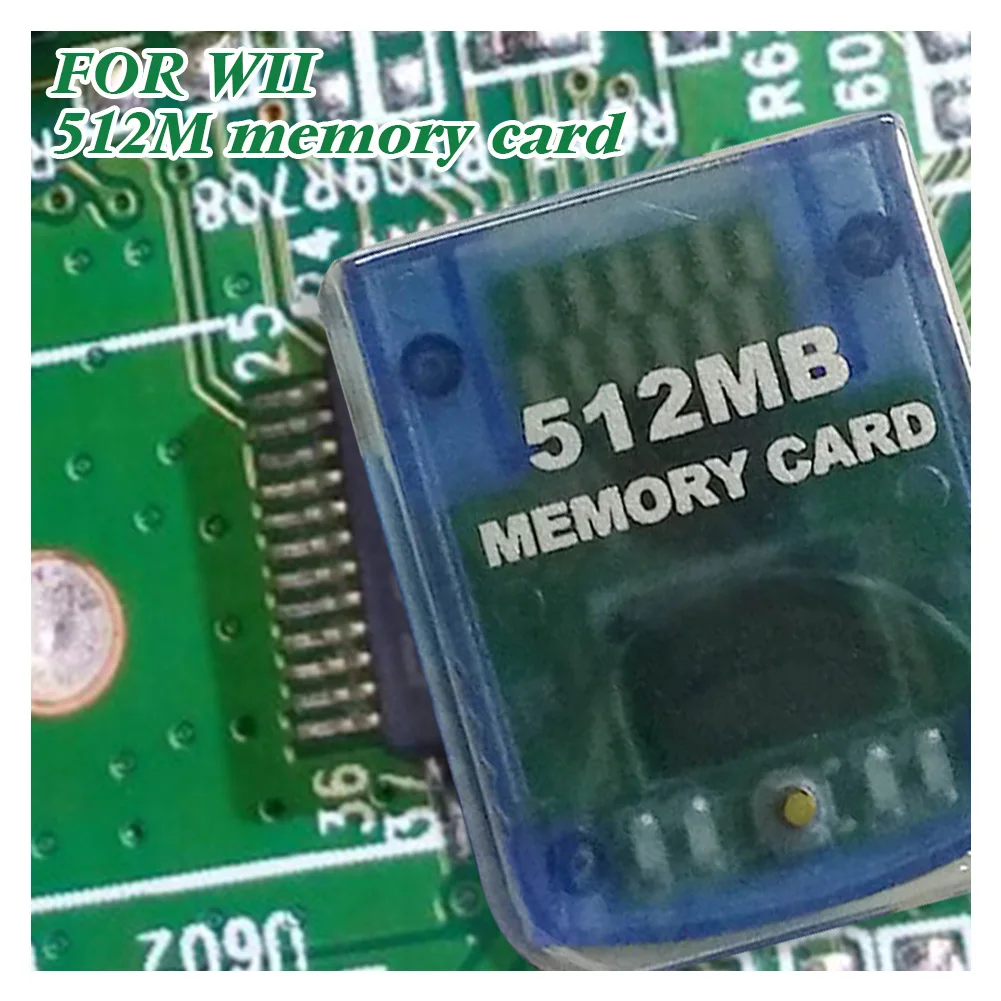 Карта памяти 512 Мб для Nintendo Wii Game Cube синий цвет быстрая доставка | Электроника