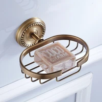 brass wall mounted antique brass color bathroom soap basket new bath soap dish holders bathroom products