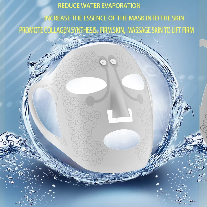 

Soft Gel Face Massager Mask Controller Acupoint Vibration Anti Wrinkles Electronic Moisturizing Micro-current Moisturize Mask