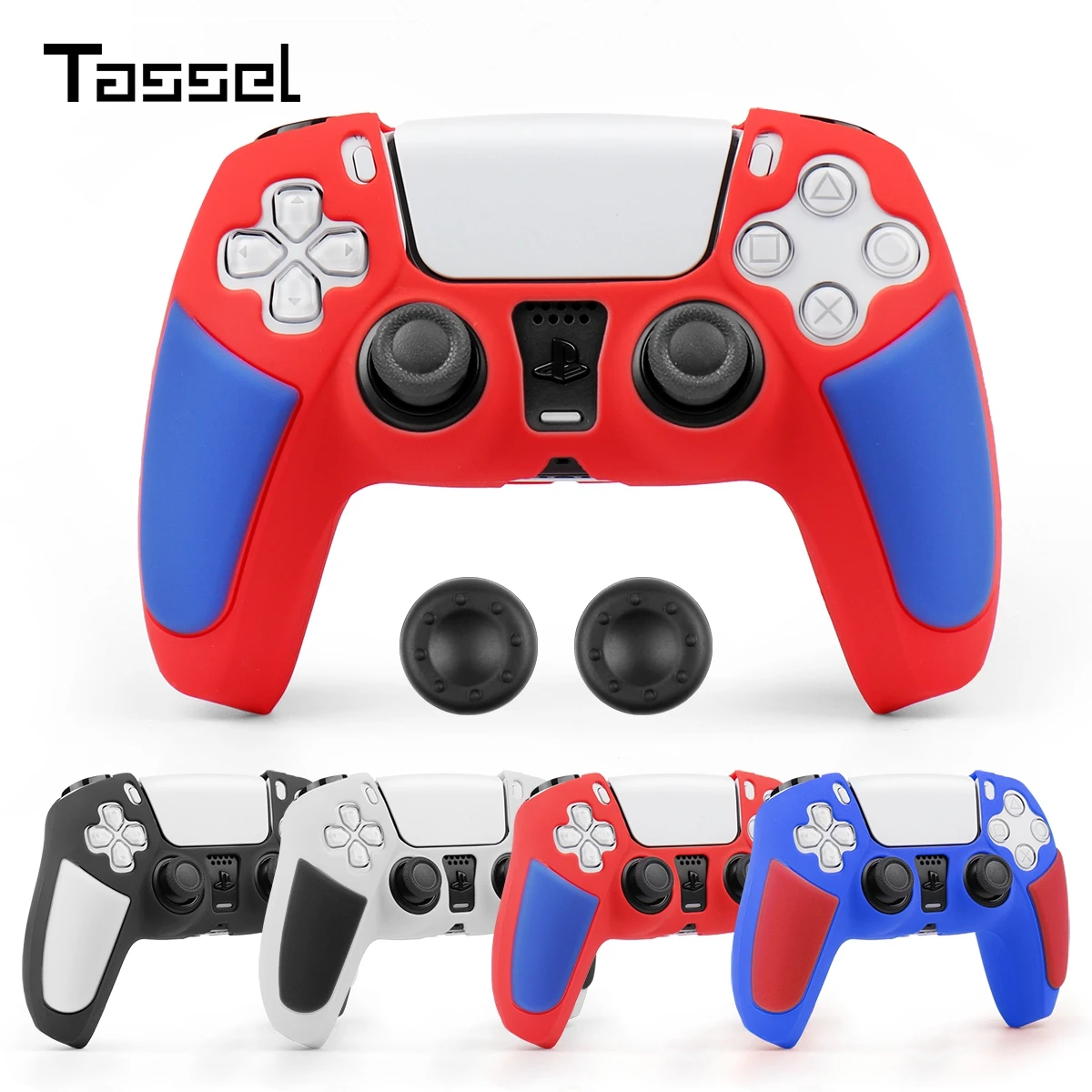 

Silicone Case For PS5 Gamepad Soft Protective Cover Anti-slip Max Color Housing Shell For SONY Playstation 5 Controller Protecti